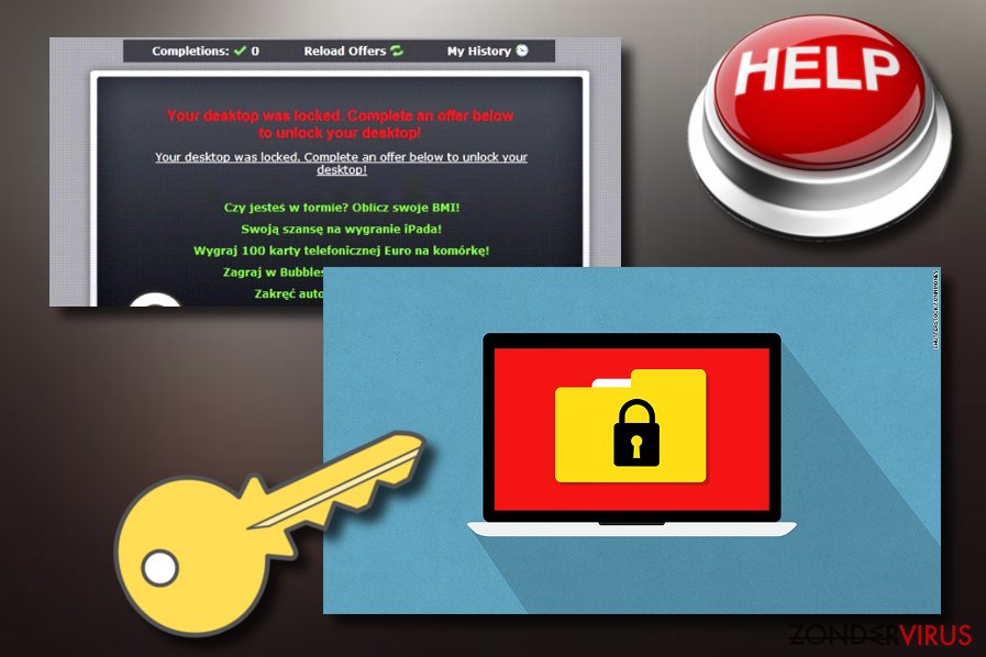 "Unlock This Page to Continue" ransomware-type virus