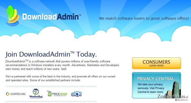 UpdateAdmin adware snapshot UpdateAdmin adware snapshot