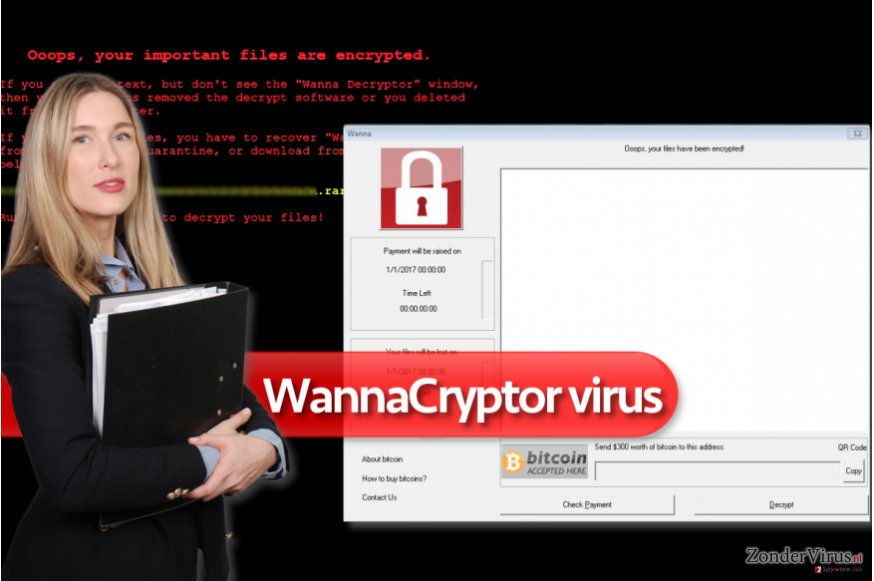 WannaCryptor ransomware virus WannaCryptor ransomware virus