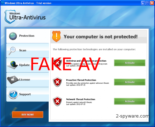 Windows Ultra Antivirus snapshot Windows Ultra Antivirus snapshot
