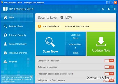 XP Antispyware 2014 snapshot XP Antispyware 2014 snapshot