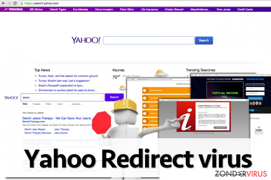 Yahoo Omleiding virus snapshot Yahoo Omleiding virus snapshot