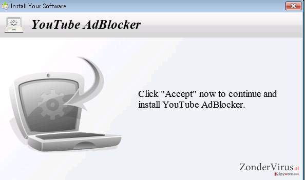 YoutubeAdBlocker adware snapshot YoutubeAdBlocker adware snapshot