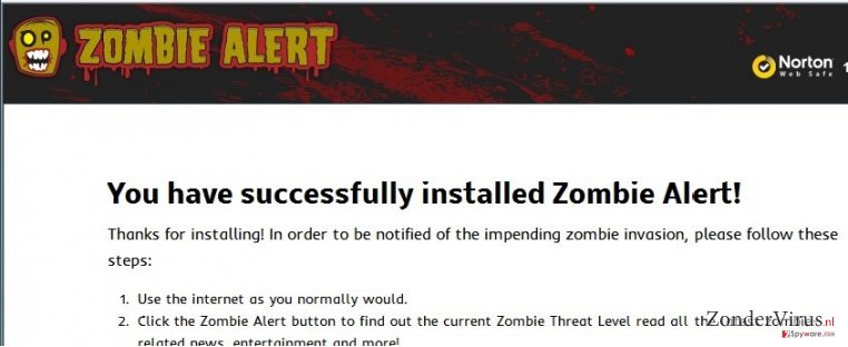Zombie Alert virus snapshot Zombie Alert virus snapshot